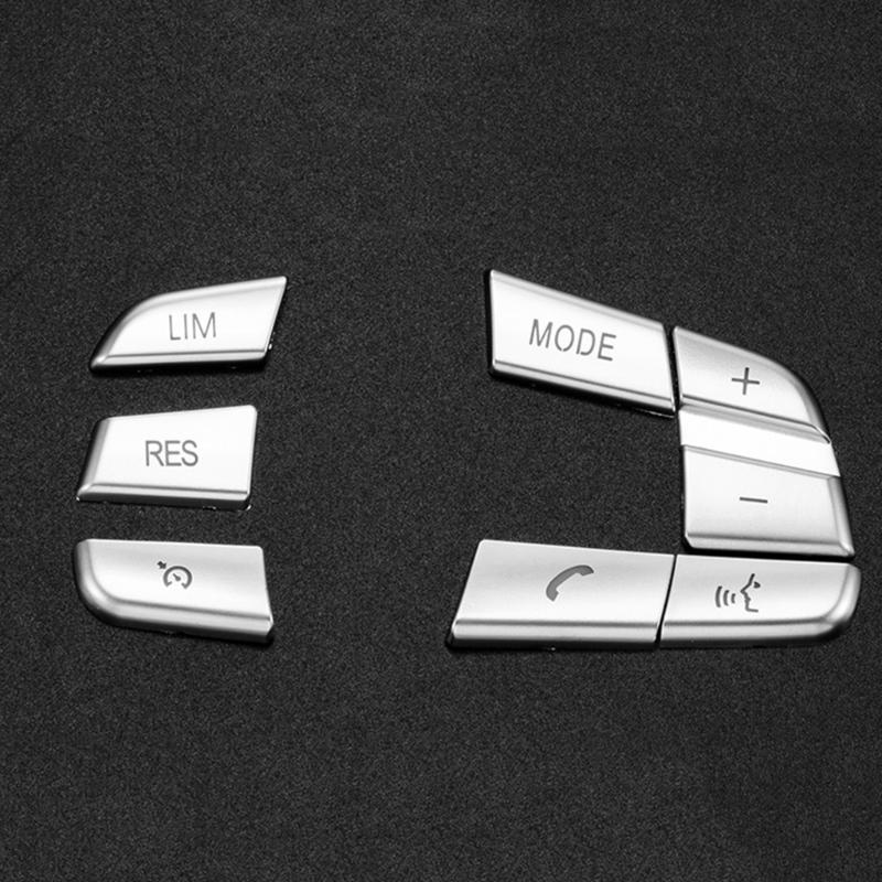 Steering Wheel Button Covers Trim Stickers For 5 6 7 F01 F02 F06 F07 F10 F12 Car Accessories lnner Decoration