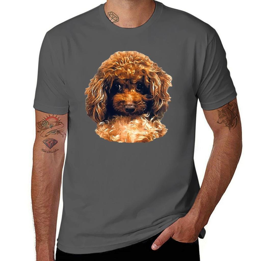 Poodle Toy Mini With The Look Tshirt Simple Casual Short Sleeve Tee