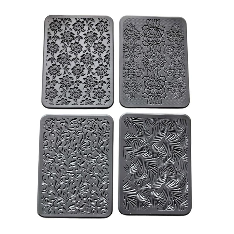 Silikon-Texturübertragungswerkzeug für künstlerische Polymer-Ton-Ohrringe und Schmuckherstellung