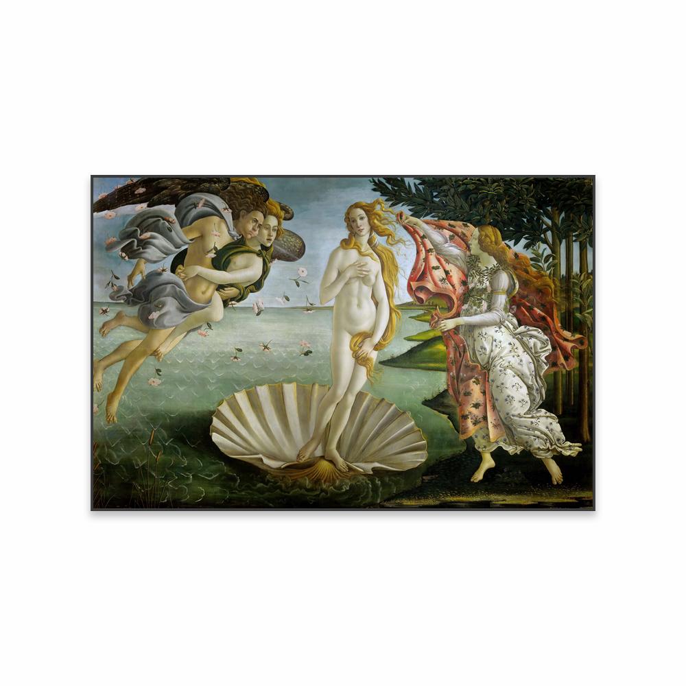 Classical Sandro Botticelli Oil Painting Poster Renaissance Art Prints Birth of Venus Canvas Painting Gallery Home Bedroom Decor