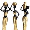 Schöne Neue Goldene & Schwarze Afrikanische Frauen Für Wohnkultur - 3er-Pack