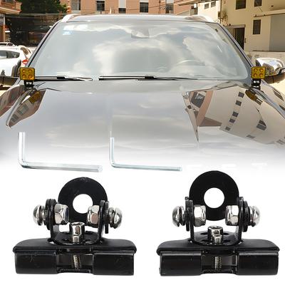 1/2Pcs LED Work Light Clamp Holder Hood LED Work Light Mount Bracket Spotlight Stand Bar Bracket for Off Road Jeep Truck SUV