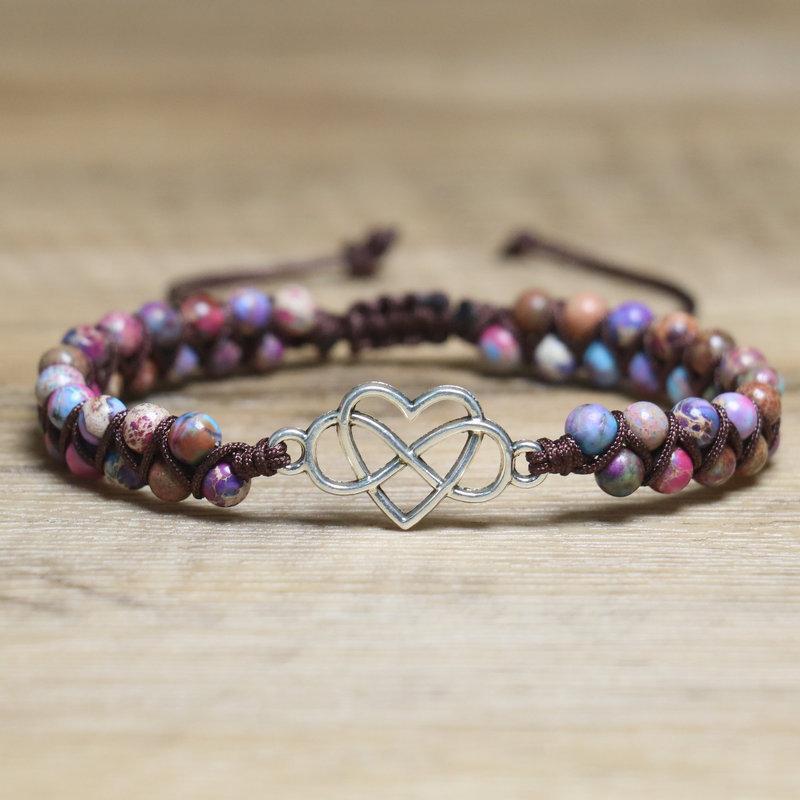 African Turquoise Tree of Life Bracelet – Handwoven Macramé Boho Jewelry, Grounding Growth Gift for Women