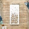 Love Pattern Drawing Stencil: PET Material for Journal Decoration & Spray Painting