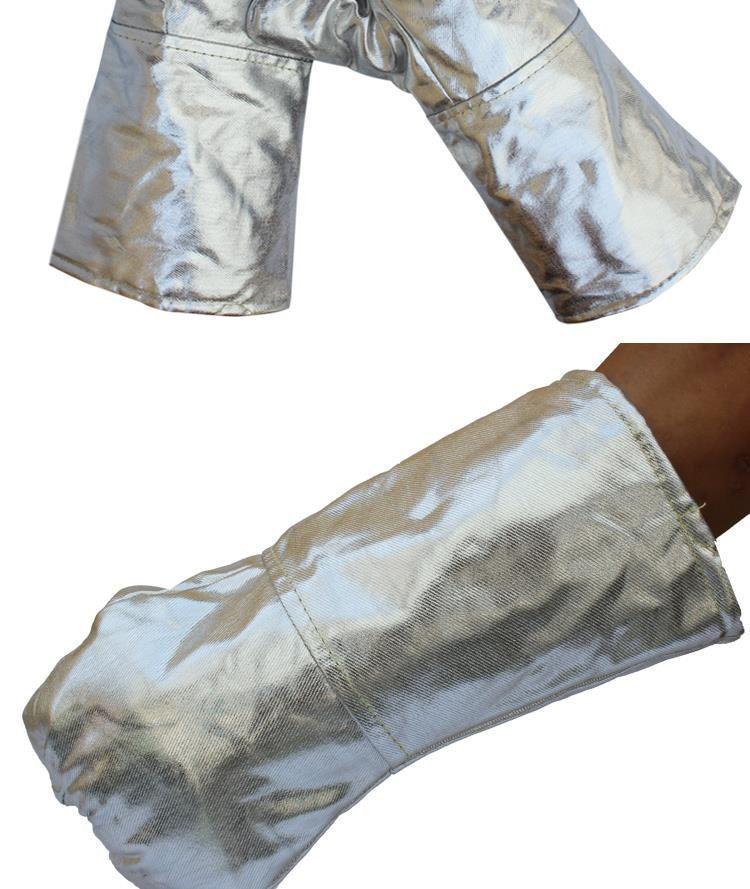 Heat-Resistant Aluminum Foil Gloves for High Temperature and Radiation Protection
