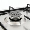 Cooktop Burners Head Set with Divider and Base Efficient Combustion Metal Construction Stable Design for Home Kitchens
