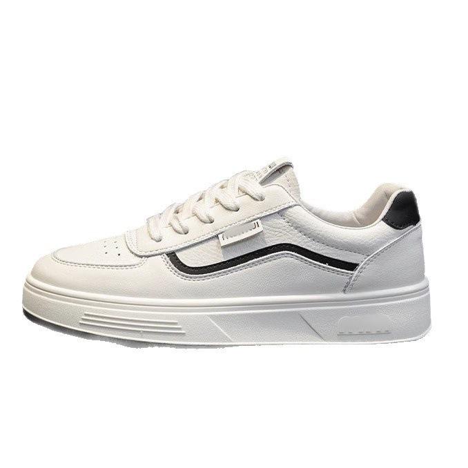 Popular Little White Shoes Women's 2025 Autumn New Flat-soled Women's Shoes Lace-up Fashionable Versatile Platform Casual Sports Board Shoes
