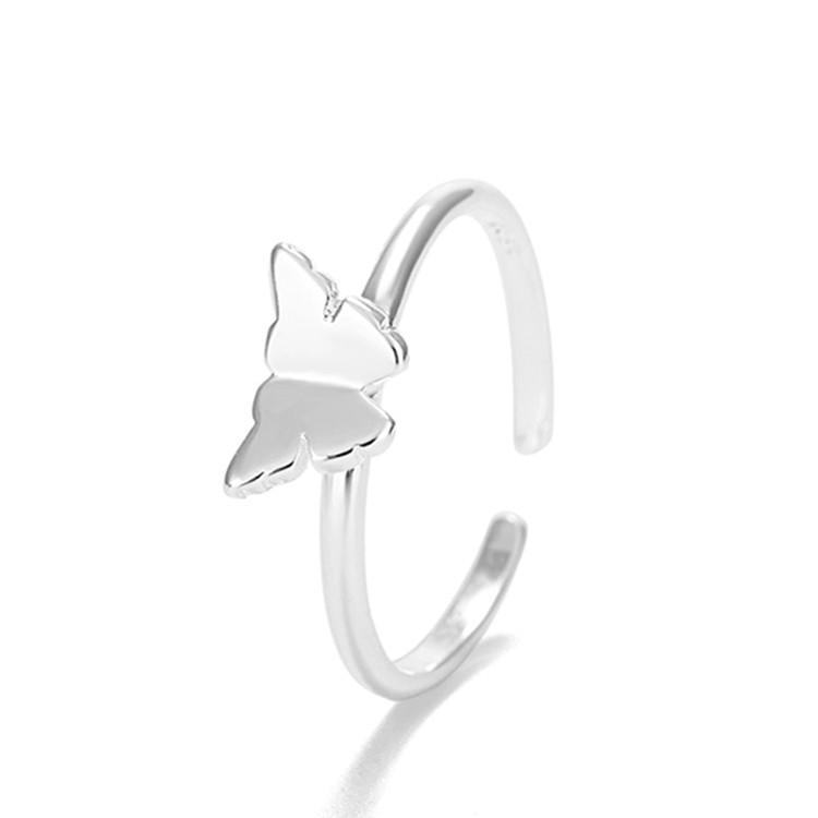 925 Silver Butterfly Rings For Women Wedding Jewelry Gift Female Accessories Cheap
