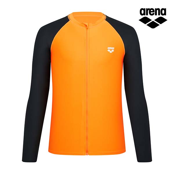 Alena Men'S Sunset Relaxed Fit Zip-Up Rash Guard A4Bm1Rr48Org