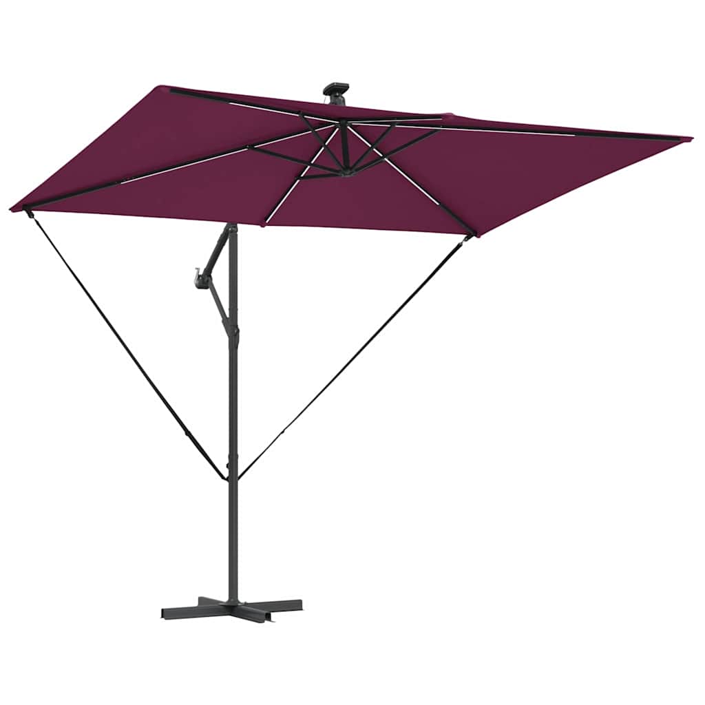 Sun Umbrella Burgundy Red 294 X 200 X 270 Cm