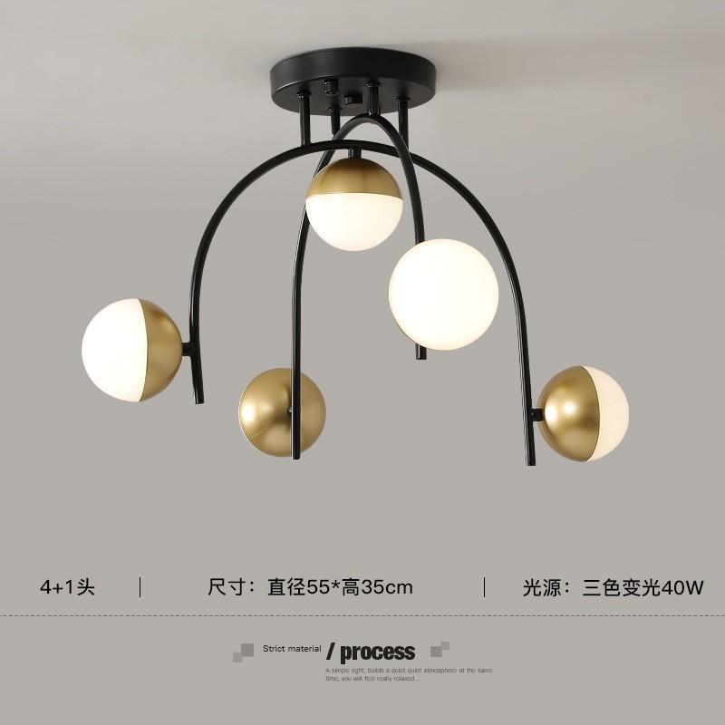 Modern LED Chandeliers For Living Room Kitchen Bedroom New Black Gold Frame Ceiling Hanging Lamp Dropshipping Indoor Lighting
