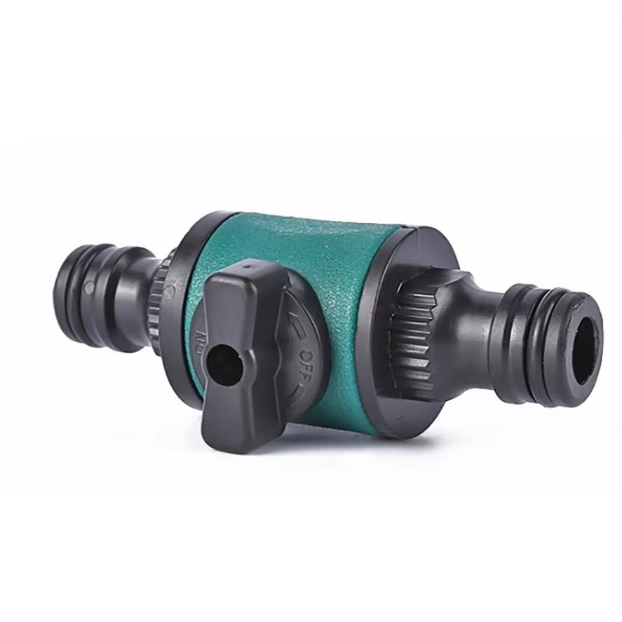 Plastic Valve with Quick Connector for Agriculture Garden Watering Prolong Hose Irrigation Pipe Fittings Hose Adapter Switch