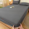 Class A Washed Cotton Non-Slip Fitted Sheet - Soft, Breathable, and Comfortable for Naked Sleep