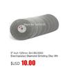 10PCS 6" Inch Grit 80-3000 Coarse To Fine Diamond Grinding Disc Coated Flat Lap Disk Abrasive Wheel Lapidary Tools Gemstone Rock