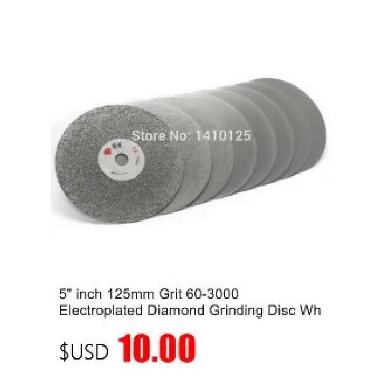 10PCS 6" Inch Grit 80-3000 Coarse To Fine Diamond Grinding Disc Coated Flat Lap Disk Abrasive Wheel Lapidary Tools Gemstone Rock