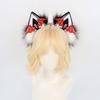 Halloween Cat Ear Headband Plush Faux Fur Pumpkin Headpiece Lolita Cosplay Adult Costume Accessory