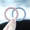 1PC One click start logo decoration ring, car mounted diamond crystal button, ignition ring decoration ring