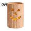 Halloween Gift for Home Decor Pumpkin Candle Holder, Resin Hollow Candlestick, Vintage Country Decorative Ghost Table Ornaments Style Lantern Tabletop