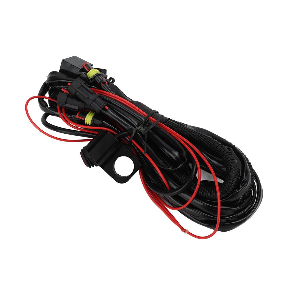 Motorcycle Handlebar Button Switch LED Fog Light Switch Harness Waterproof for ATV Dirt Bike