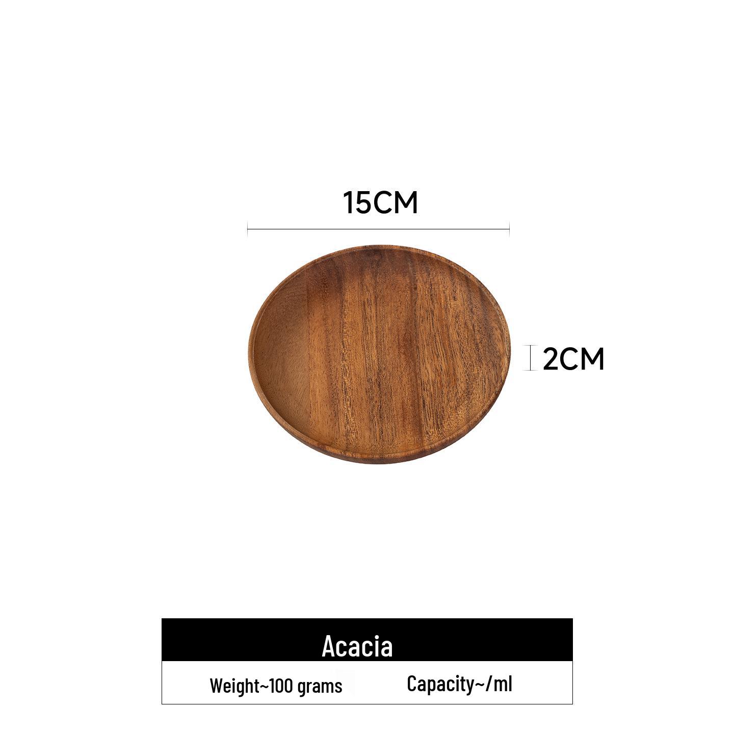 

Multi-Size Acacia Wood Round Plates – Stylish Entryway Dishes & Dried Fruit Trays