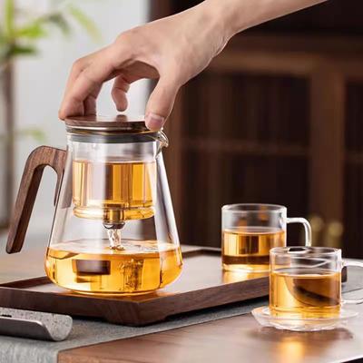Bonston Heat-resistant Glass Teapot, Magnetic Switch, 27oz