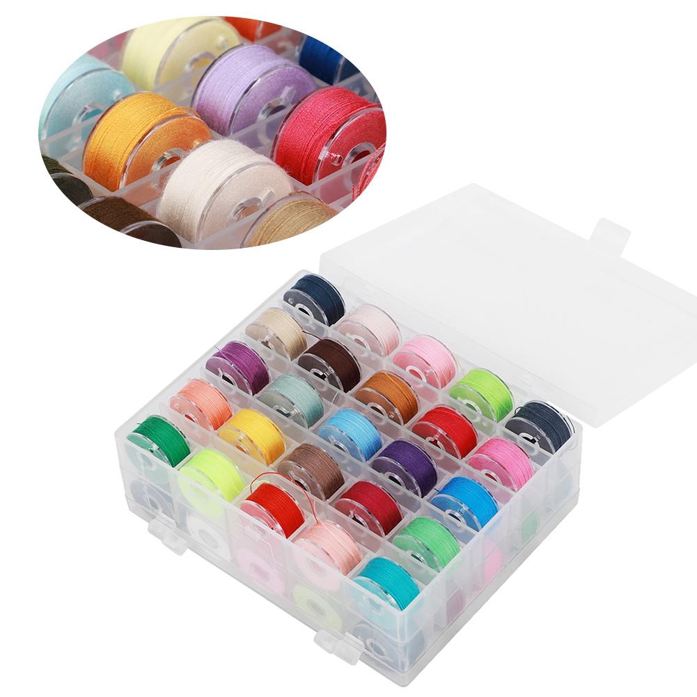 50pcs Portable Colorful Handcraft Sewing Kit Thread Home Use Tool with Storage Box