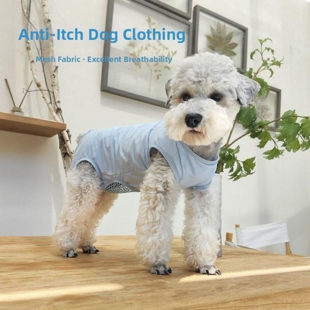 Sleeveless Cat Recovery Suit Breathable Dog Jumpsuit Comfortable Cat Weaning Suit  Daily Wear