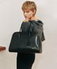 Komorebi Museum B01-L-1 Cow Leather Bowling Bag Large_Leather Black