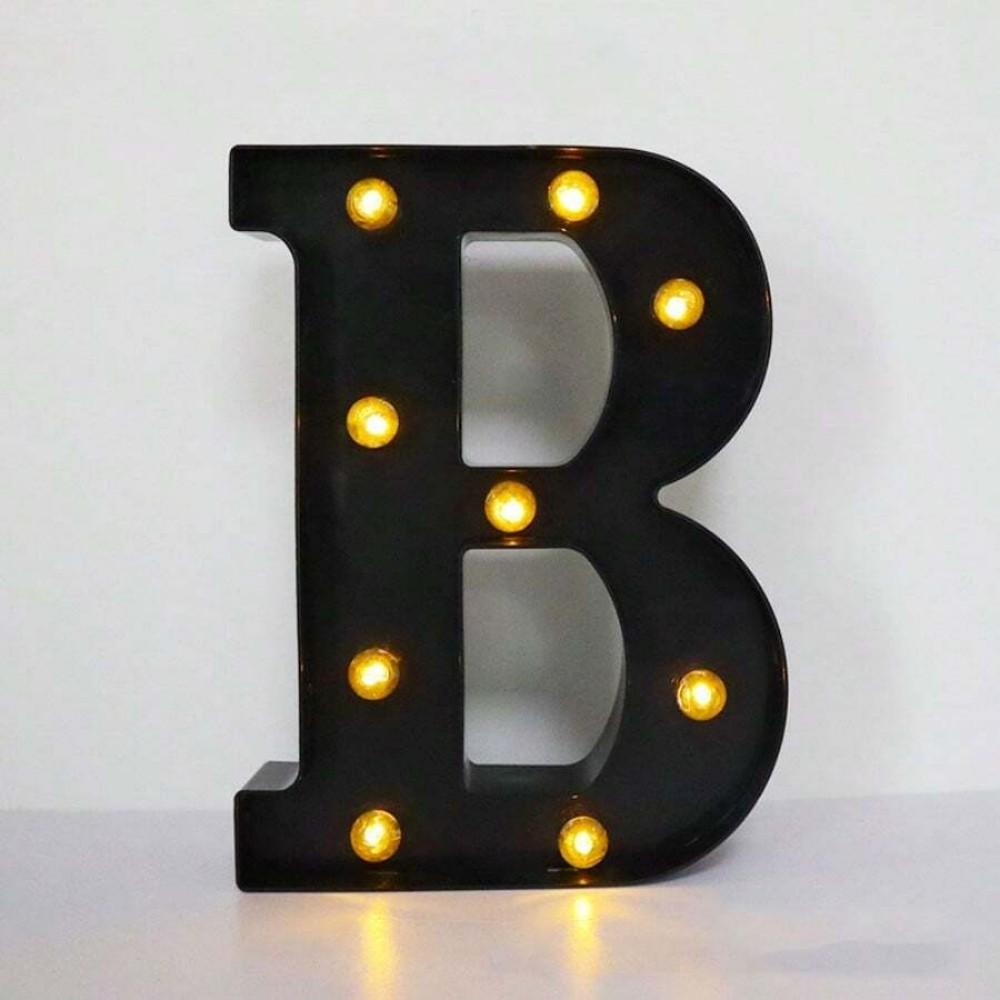 1PC 21.8cm LED Letter Light Luminous Letter and Number Night Light Suitable for Home Bar Wedding Birthday Party Decoration