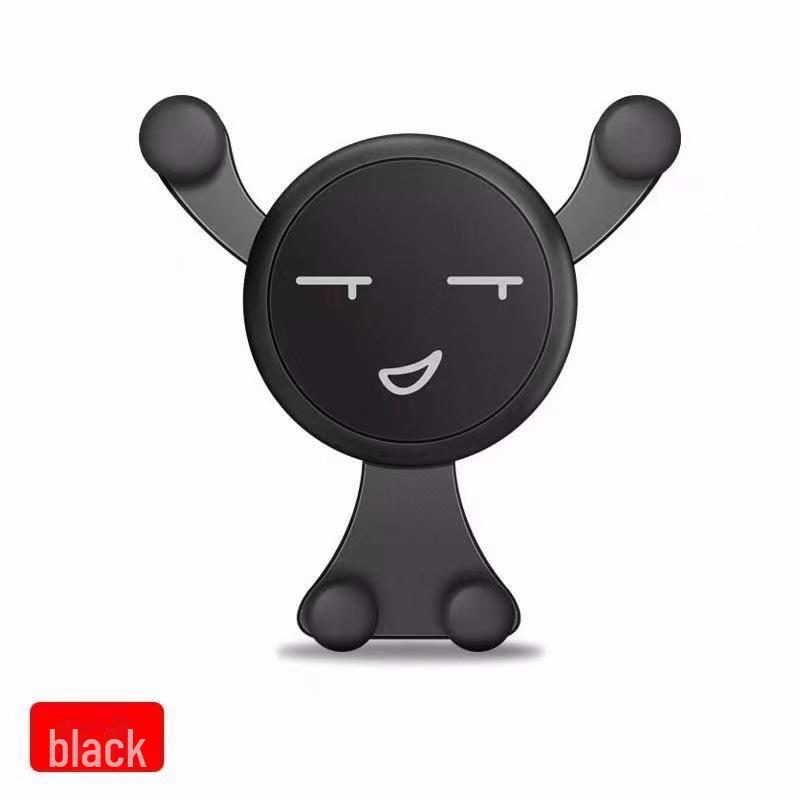 Cartoon Smiling Bear Car Phone Holder: Air Outlet Gravity Mount.