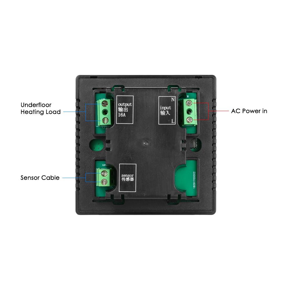 LCD Touch Screen Thermostat Electric Floor Heating System Water Heating Thermoregulator AC85 240V Temperature Controller