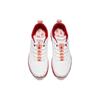 Skechers Tres-Air Uno Synthetikleder Runde Spitze Schnürung Stoßdämpfend Langlebige Unterstützung Niedrig geschnitten Freizeit-Schuhe Damen Sneaker Weiß Rot 177920-WRD