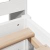 Solid Wood Bed with Shelf Without Mattress White 180x200 cm Pine