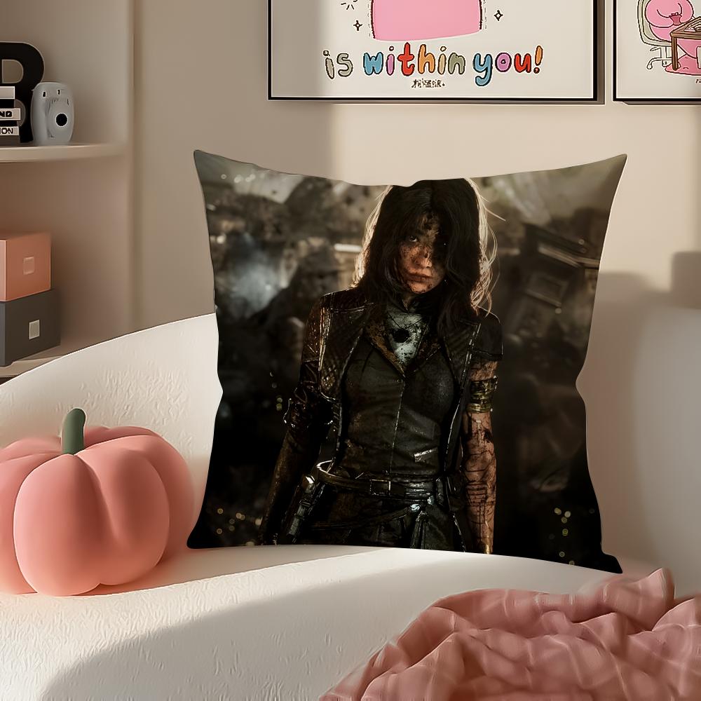 SciFi-Spiel CClair Obscur Expedition 33 Kissenbezug Kissenhülle Kurzer Plüsch Verdeckter Reißverschluss Raum Sofa Kissenbezug