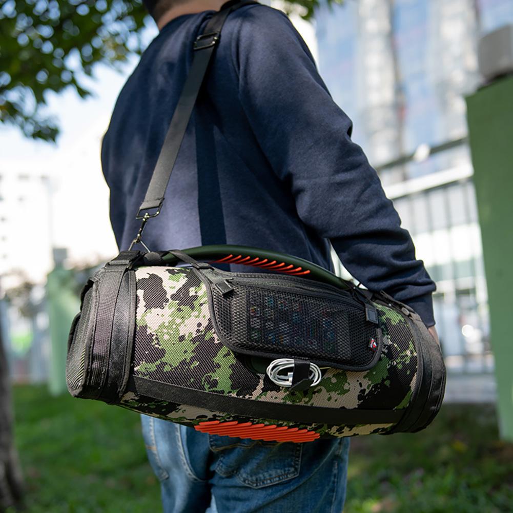 Portable Bluetooth-compatible Speaker Bag with Shoulder Strap Travel Protect Box Speaker Case for JBL Boombox 3/2/1 Speaker