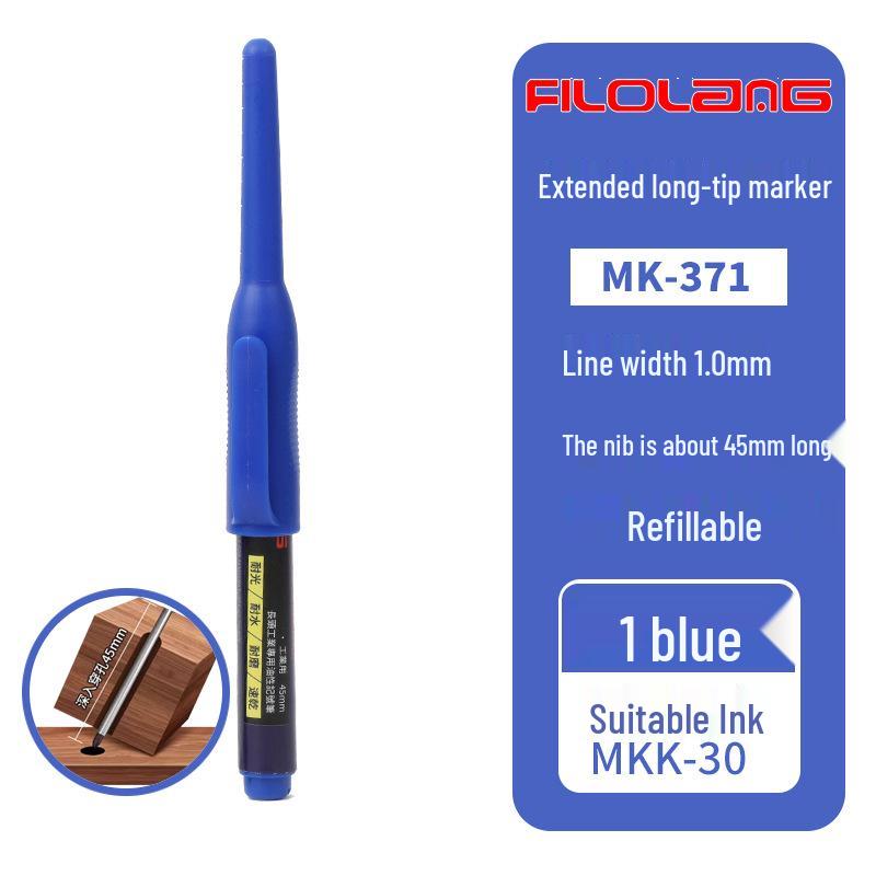 Filolang MK-371 Refillable Deep Hole Long Head Marker for Shipbuilding Assembly
