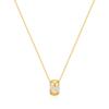 Ania Haie Gold Puffed Riblet Pavé 925 Silver Necklace N072-03G