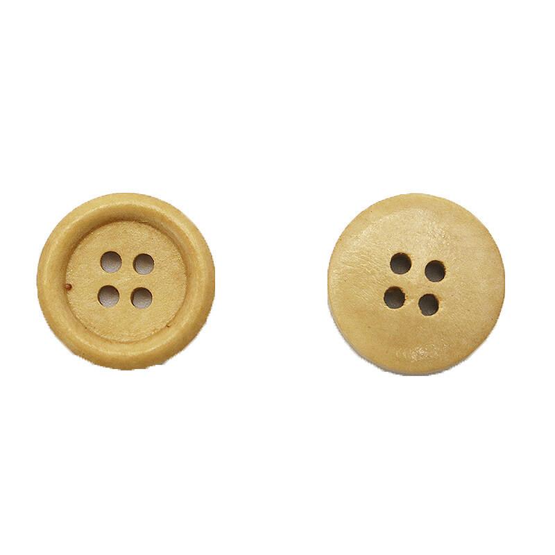 (50Pcs/pack) 2cm 4-Hole Wooden Button Painted Buttons Clothing Accessories DIY Decoration By Hand Holiday Decorations