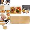 Durable Rectangular Oil Paper Liner For Air Fryer Heat Resistant And Non-stick