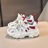 Spring Kids Mesh Breathable Dad Shoes Boys Girls Soft Sole Fashion Casual Running Sneakers