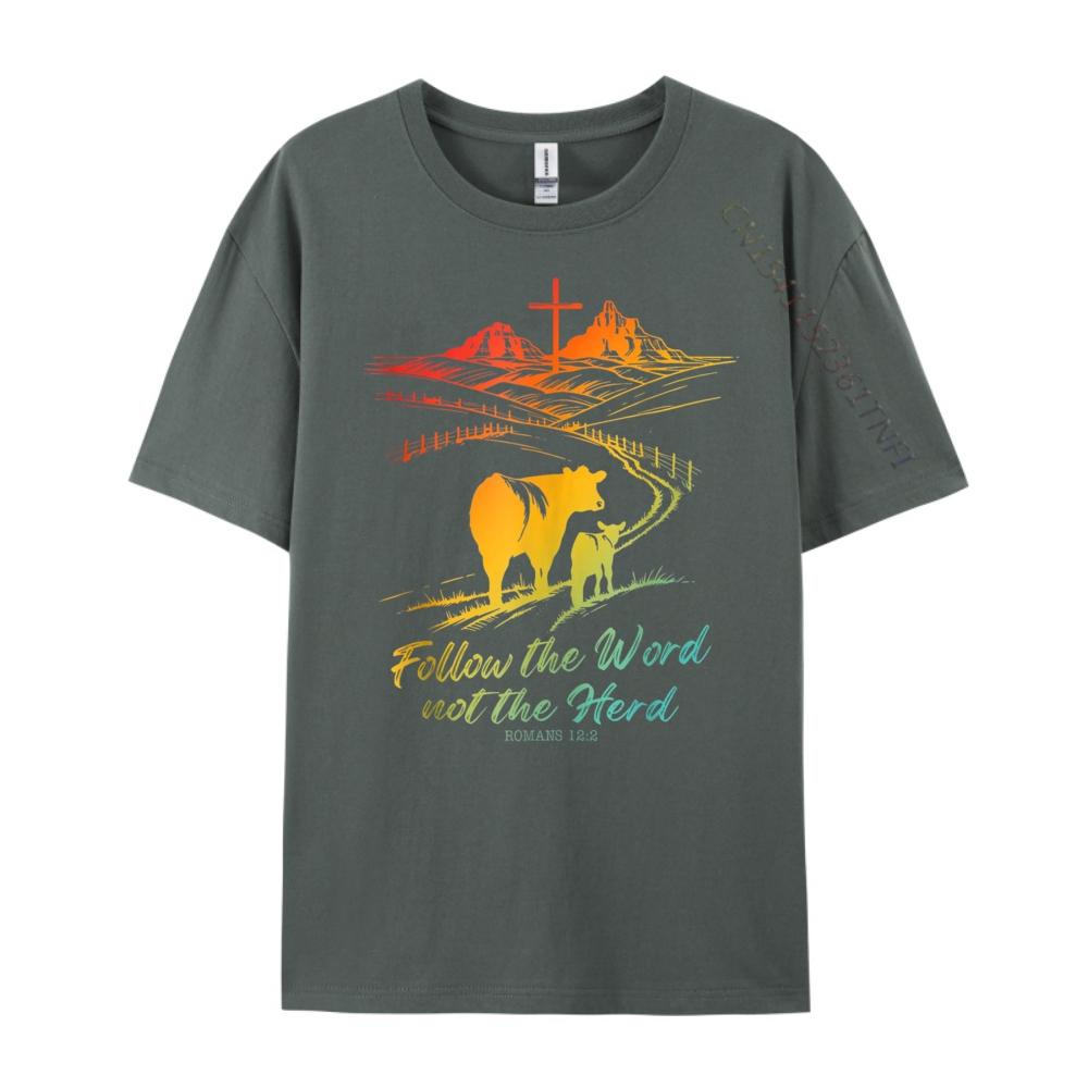 Easter Follow The Word Not The Herd Romans Mens Clothing Plus Size Shirts