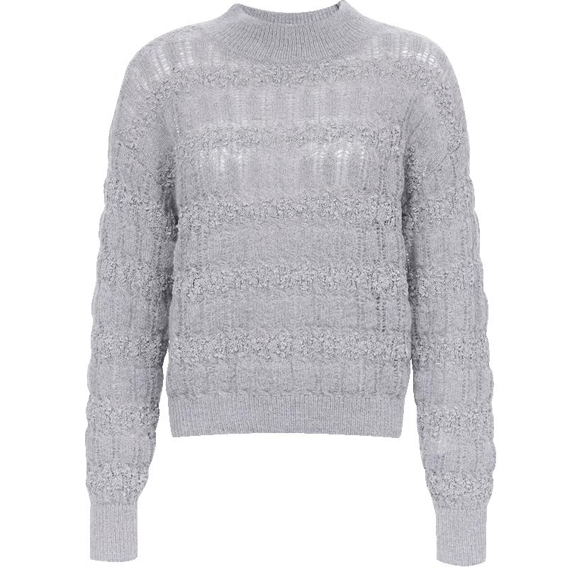 ONLY Women's Relaxed Drop-Shoulder Cutout Knit Sweater