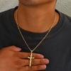 European & American Cross Pendant Men's Necklace - Unisex Style