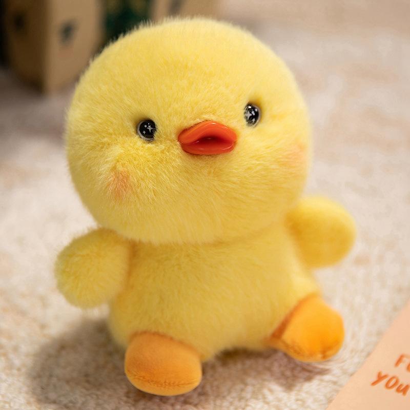 Cartoon Cute Little Bear Chicken Elk Table with Doll Plush Toys Children's Day Birthday Gift Doll Rag Doll
