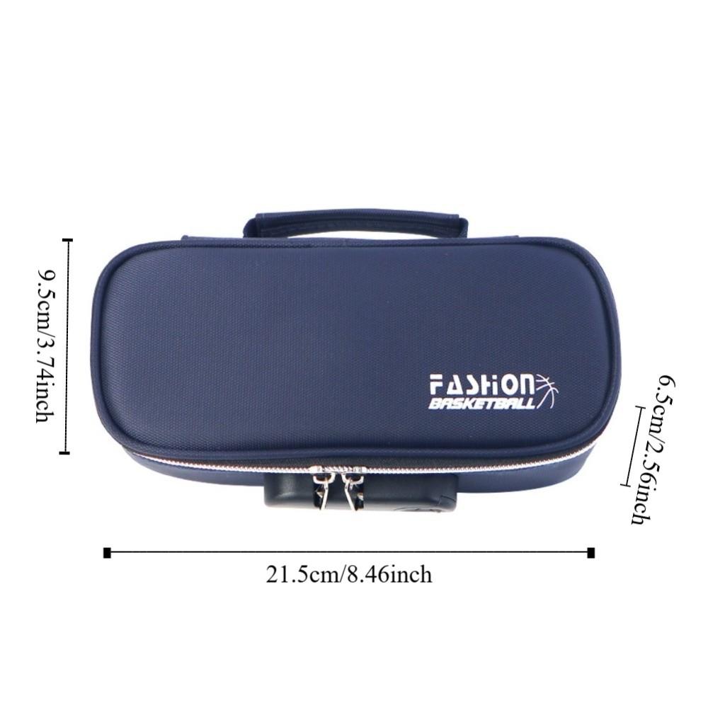Canvas Password Lock Pen Box Stationery Portable Organizer Box Large-Capacity Pencil Case  Gifts