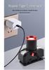 White Laser Induction Night Fishing Headlamp with TYPE-C Charging and Telescopic Zoom