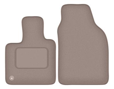 Beige Front Floor Mats For: Fiat E-500 / 500 Electric Hatchback (2020-)