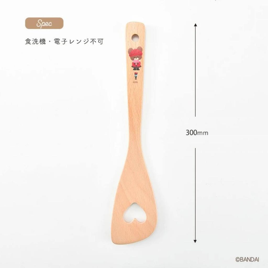 Yaxell The School Wooden Heart Spatula Chocolate Bears' Jackie's