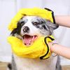 Soft Cloth Pet Gloves Thick Pet Bath Mittens For Effective Water Absorption And Gentle Massage During Bath Time