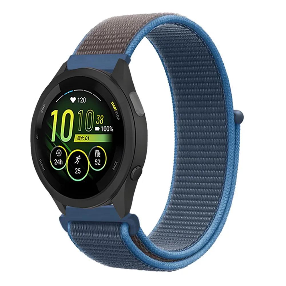 20mm 22mm Pletený nylonový smyčkový řemínek pro Garmin Forerunner 165 55 965 265 255 955 Venu 3 Náramek pro Garmin Active/Vivoactive 5